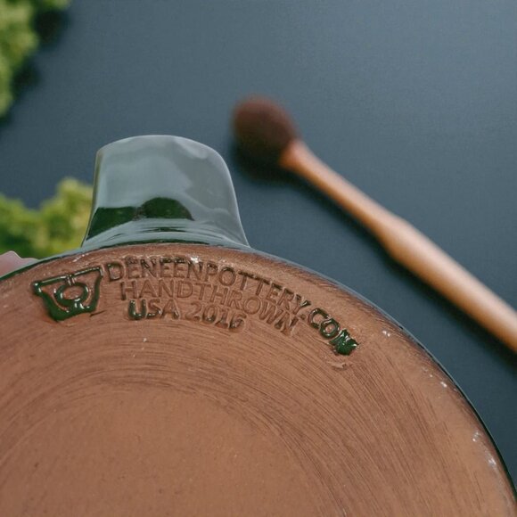 Deneen Pottery Another Broken Egg Mug Coffee Drip Hand Thrown Charleston SC - Picture 7 of 9